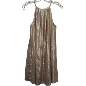 Lush XS Gold NWT Mini Halter Dress Y